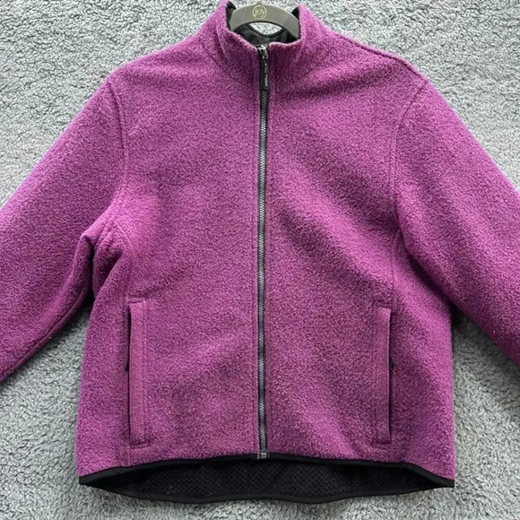 Woolrich Technowool 17076 Women's Wool Raspberry Full Zip Jacket Medium - Picture 2 of 12